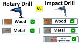 Difference Between rotary Drill and Impact Drill | Rotary Drill Vs Impact Drill