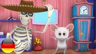 Die Knochen trockene Knochen | Kinderlieder auf Deutsch | Babys reimt | Baby-Karikaturen | Dem Bones
