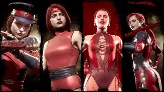 Skarlet - Intros & Victories - All Main Color Skins - Mortal Kombat 11