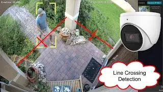 AI Camera Line Crossing Detection, Human Detection