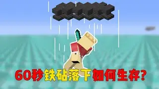 MC Minecraft: Every 60 seconds after the anvil falls, how should I survive [Slag Zhahui TD]