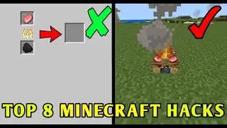 Top 8 Minecraft Hacks that will help you // Best Minecraft Hacks // @DNPLAYZ