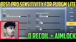 PUBGM LITE BEST SENSITIVITY SETTINGS || FOR ALL DEVICES || 0.18.0 AIM FIX || GAMERS ZINDAGI YT.