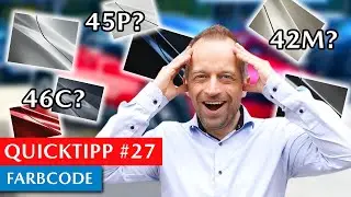 Welche Farbe hat mein Mazda?! Wie heißt der Farbcode? Alufelge angefahren, was tun? | QuickTipp #27