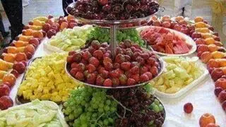 Fruit market in Tajikistan