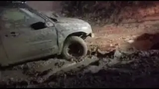 tracker stuck in the mud