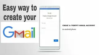 How to create a verified Gmail account on Android phone in bangla. Easy way to create your Gmail.