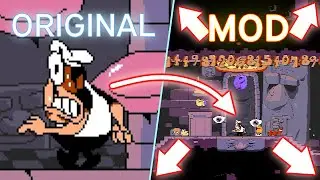 Pizza Tower, But It's Zoomed Out?! [Pizza Tower mods Gameplay]