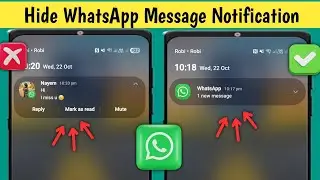 How to Hide WhatsApp Notification on Home Screen (2025) | WhatsApp Message Notification Hide Easily 
