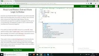 freecodecamp-Ract and Redux Extract State Logic to Redux-solutions