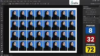 passport size photo in photoshop creating 8,32 and 72 photos in photoshop  turorial | Grafix Vidya