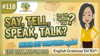 Say vs Tell vs Speak vs Talk | Easy Grammar for Kids