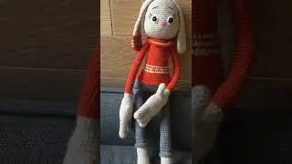 Зайчик крючком 53 см. 1200₽ #crochet # amigurumi #крючком #crochettoys #knitting #вязаный #вязание#