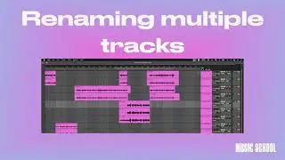 Renaming multiple tracks in Ableton Live in Ableton Live