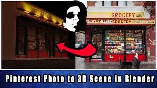 Pinterest Photo to 3D Scene in Blender \\ عکس به صحنه سه بعدی در بلندر