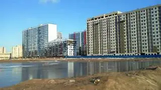 6 марта 2017 года. Санкт-Петербург.  ВО. Путь к ЖК „Я — Романтик“. Дорога из-за холода приемлемая.