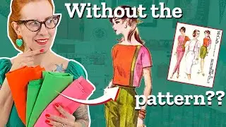 Color blocking without the sewing pattern… and I overthink IT ALL 😬