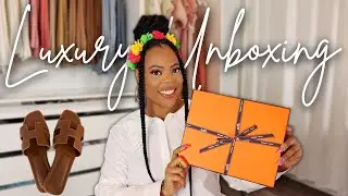 PERFECT SPRING SANDAL?? Luxury Unboxing 2022 with Hermes Oran Sandals Review + Try On and Review