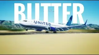 BUTTER? United 737-800 Landing In San Luis Obispo #swiss001landing