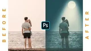How to Make Surreal Moon Light Effect In Photoshop: Photoshop Tutorial
