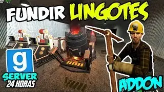 Trabajo de MINERO en GMOD: FUNDIR MINERALES EN LINGOTES - $3,000,000 EN ORO! [Server SarkusTeamRP]