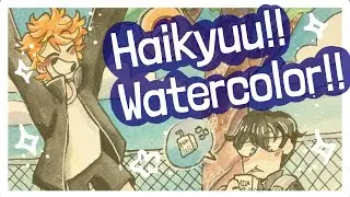 Haikyuu!! Watercolor Speedpaint?? (W/ Voiceover)