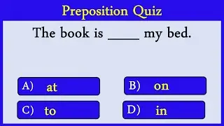 preposition Quiz 18: Can you score 10/10?