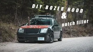 making a DIY hood notch filler and eyebrows for a mk4 jetta