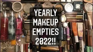 Yearly Makeup Empties 2022!! || $1200 Worth of Products!