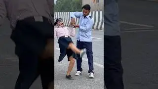 Ye to bahut halki h😍 #gymnast #acrobatics #frontflip #action #stunt #viralshort #couplegoals