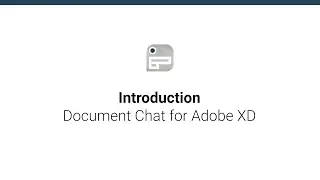 Document Chat for Adobe XD | Intro