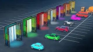 Cars vs Laser Portals - BeamNG.drive