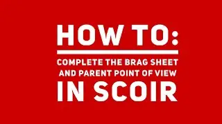 How Do I: Complete the Student Brag Sheet and Parent Point of View in SCOIR?