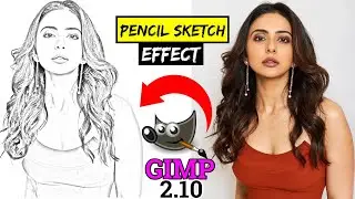 How to Convert an Image into Pencil Sketch || GIMP 2.10