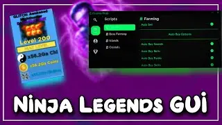 ROBLOX || Ninja Legends || Script, Exploit, GUI Autofarm and more (PASTEBIN) 2022