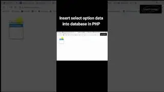 Insert select option data into database in PHP