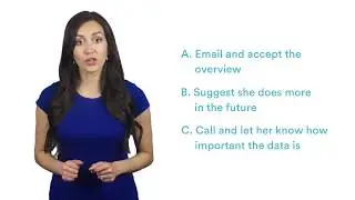 Situational Judgement Test Practice - Requesting Data