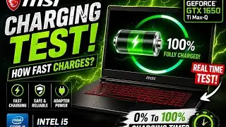 MSI Gaming laptop Charging test | Intel i5 9th gen 🔋🔋
