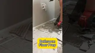Bathroom Demo Floor Prep: Bathroom Remodel