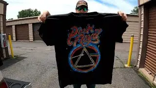 Storage Auction won with vintage Tee shirts and whats in the trunk