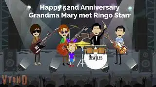 Happy 52nd anniversary Grandma Mary met Ringo Starr