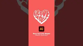 Warp Text into Shapes in Adobe Illustrator