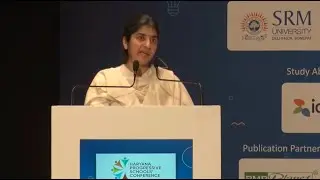 Sister BK Shivani speaking about the Future of School Education, New Delhi.