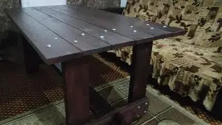 Деревенский стол своими руками