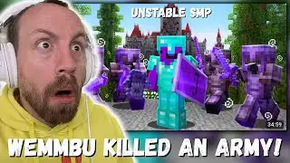 WEMMBU KILLED AN ARMY!! Wemmbu How I HUNTED a Hardcore Minecraft SMP (UNSTABLE SMP REACTION!!!)