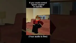 If you could control Game volume IRL 💀 #roblox #robloxanimation #memes #shorts