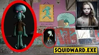 CURSED SQUIDWARD.EXE IS AFTER ME! HIDING FROM SQUIDWARD.EXE AT ABANDONED FACTORY(MISSING GIRL)