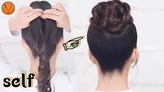 【高め おだんごヘア】1分で分かるお団子ヘアアレンジのやり方