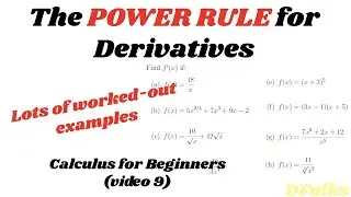 Derivatives: The Power Rule and Simplifying
