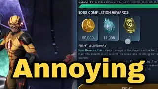 My problem with Boss REVERSE FLASH in League Raids | Injustice 2 Mobile